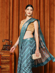 Digital Printed Art slik Saree