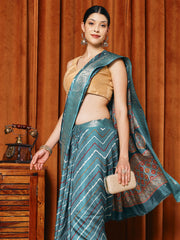 Digital Printed Art slik Saree