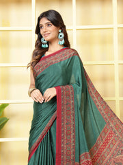 Digital Printed Crepe Saree