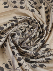 Embroidered Tussar Unstitched Suit With Dupatta