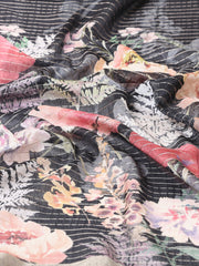 Digital Floral Printed Tussar Saree