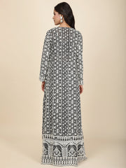 Sequin Embroidery Georgette Crop Top With Sharara & Jacket