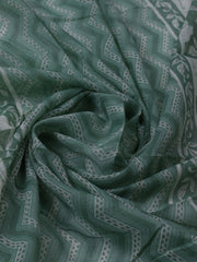 Printed Cotton Blend Unstitched Suit With Dupatta