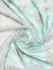 Printed Cotton Blend Unstitched Suit With Dupatta