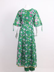 Printed Art Slik Kurta With Pant