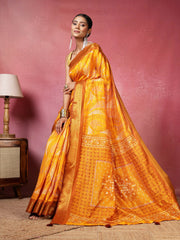 Printed Art-Tusser Saree