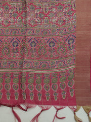 Printed Tussar Saree