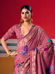 Digital Printed Art Silk Saree