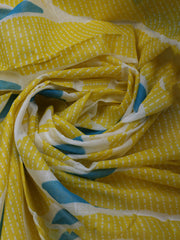 Printed Cotton Blend Unstitched Suit With Dupatta