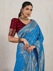 Woven Design Pashmina Saree