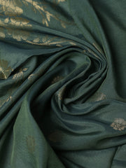 Embroidered Chanderi Pink Unstitched Suit With Pant & Dupatta