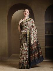 Digital Printed Art Silk Saree