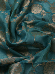 Embroidered Chanderi Unstitched Suit With Dupatta