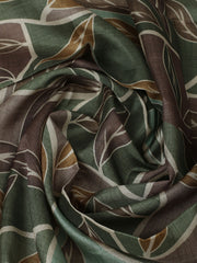 Embroidered Cotton Unstitched Suit With Pant & Dupatta