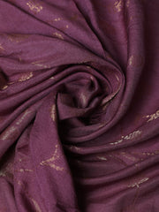 Embroidered Chanderi Lavender Unstitched Suit With Pant & Dupatta