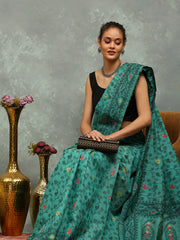 Resham Booti Woven Cotton Blend Saree