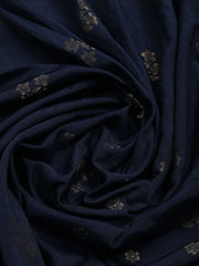 Embroidered Chanderi Unstitched Suit With Dupatta