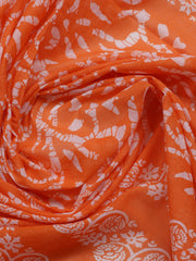 Printed Cotton Blend Unstitched Suit With Dupatta