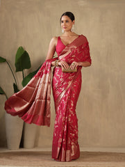 Plain Crepe Saree