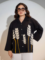 Printed Cotton Blend Shirt