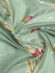 Printed Cotton Blend Unstitched Suit With Dupatta