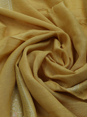 Embroidered Chanderi Unstitched Suit With Dupatta