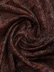 Embroidered Art Silk Unstitched Suit With Dupatta