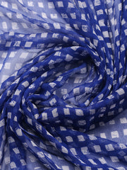 Embroidered Cotton Blend Ustitched Suit With Pant & Dupatta