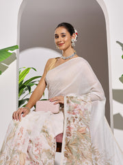 Printed Cotton Blend Saree