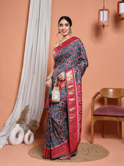 Digital Printed Art Silk Saree