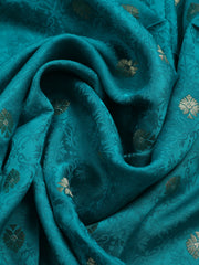 Woven Design Chanderi Unstitched Suit With Dupatta