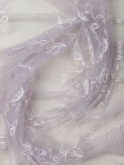 Embroidered Chanderi Unstitched Suit With Pant & Dupatta