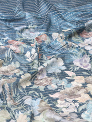 Digital Printed Tussar Woven Saree