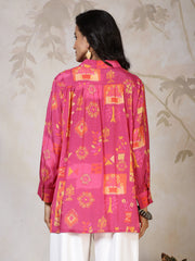 Printed Cotton Short Kurti