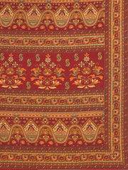 Floral Printed Crepe Woven Saree