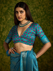 Zari Border Art Silk Saree