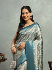 Digital Printed Art Silk Saree