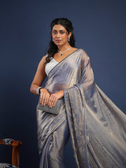 Embroidered Chiffon Unstitched Suit With Pant & Dupatta