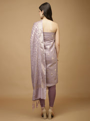 Woven Chanderi Unstitched Suit Piece With Dupatta