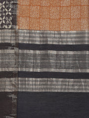 Abstract Print Cotton Saree