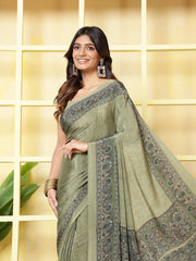 Digital Printed Crepe Saree