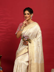 Embroidered Dola Silk Saree