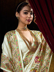 Digital Printed Art Silk Woven Saree