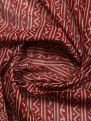 Printed Cotton Unstitched Suit With Pant & Dupatta