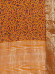 Digital Printed Cotton Blend Woven Saree