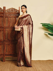 Paisley Woven Design Art Silk Saree