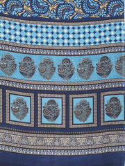 Floral Printed Crepe Woven Saree