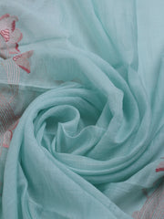 Embroidered Cotton Blend Unstitched Suit With Dupatta