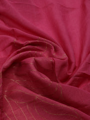 Gota Work Chanderi Unstitched Suit With Dupatta