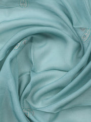 Embroidered Muslin Unstitched Suit With Pant & Dupatta